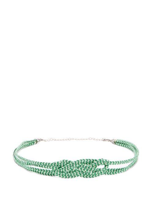 Matchesfashion.com Thierry Colson - Knotted Belt - Womens - Green
