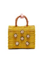 Matchesfashion.com Heimat Atlantica - Margarita Mini Woven Basket Bag - Womens - Yellow Multi