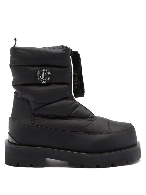 Jimmy Choo - Kai Padded Zip-front Snow Boots - Womens - Black