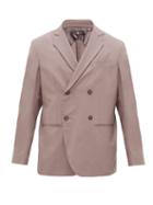 Matchesfashion.com Edward Crutchley - Double-breasted Wool-twill Jacket - Mens - Purple