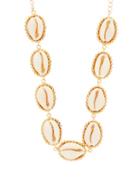 Matchesfashion.com Elise Tsikis - Iraklio Shell & Gold Plated Necklace - Womens - White