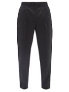 Mens Rtw Officine Gnrale - Drew Wool-twill Straight-leg Trousers - Mens - Black