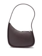 Ladies Bags The Row - Half Moon Leather Shoulder Bag - Womens - Dark Brown