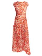 Preen By Thornton Bregazzi Ellen Short-sleeved Silk-blend Devor Dress