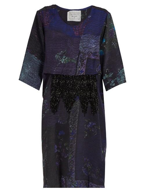 By Walid Dawn Patchwork-print Dress
