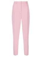Matchesfashion.com Rochas - Tailored Crepe Trousers - Womens - Light Pink