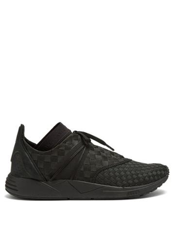 Matchesfashion.com Arkk Copenhagen - Eaglezero Braided S E15 Low Top Mesh Trainers - Mens - Black