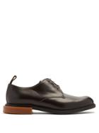 Fendi Round-toe Leather Derby Shoes