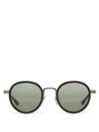 Matchesfashion.com Gucci - Round Frame Metal And Acetate Sunglasses - Mens - Black