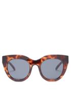 Matchesfashion.com Le Specs - Air Heart Cat Eye Acetate Sunglasses - Womens - Tortoiseshell
