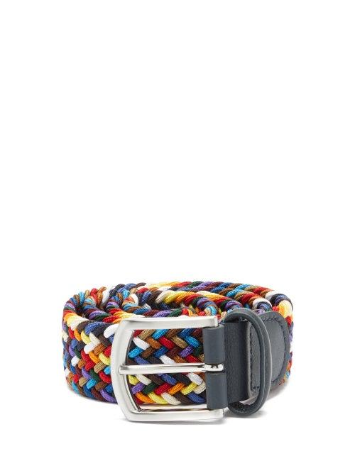 Mens Accessories Anderson's - Woven Elasticated Belt - Mens - Multi