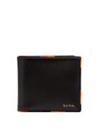 Paul Smith Artist Stripe-trimmed Leather Bi-fold Wallet