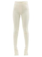 Jacquemus - Obiou Crepe Slim-fit Trousers - Womens - White