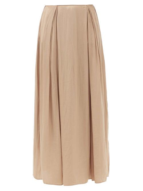 Ladies Rtw Carl Kapp - Silhouette Voile Maxi Skirt - Womens - Nude
