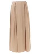 Ladies Rtw Carl Kapp - Silhouette Voile Maxi Skirt - Womens - Nude