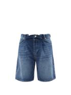 Matchesfashion.com Raey - Board Fold Denim Shorts - Womens - Dark Blue