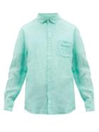 Matchesfashion.com Onia - Abe Linen Shirt - Mens - Green