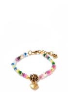 Ladies Jewellery Gucci - Lion-head Beaded Bracelet - Womens - Multi