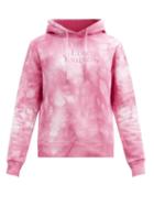 Matchesfashion.com Paco Rabanne - Lose Yourself-print Tie-dye Cotton Sweatshirt - Mens - Pink