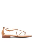 Matchesfashion.com Emme Parsons - String Thin Strap Leather Sandals - Womens - Tan
