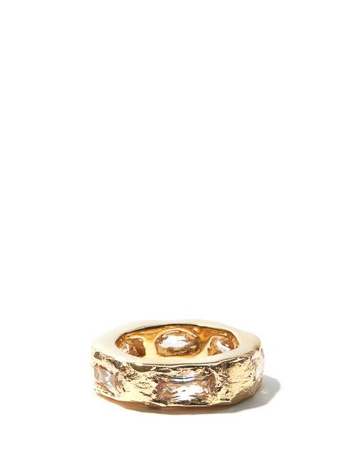 Matchesfashion.com Bleue Burnham - Lotus Sapphire & Recycled 9kt-gold Ring - Mens - Gold