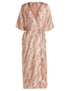 Mes Demoiselles Boris Floral-print Silk Kimono