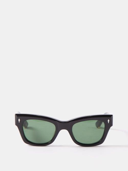 Jacques Marie Mage - X Lou Doillon All These Nights Acetate Sunglasses - Womens - Black Green