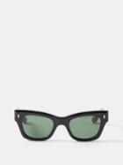 Jacques Marie Mage - X Lou Doillon All These Nights Acetate Sunglasses - Womens - Black Green
