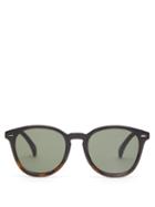 Matchesfashion.com Le Specs - Bandwagon Acetate Round Sunglasses - Womens - Black