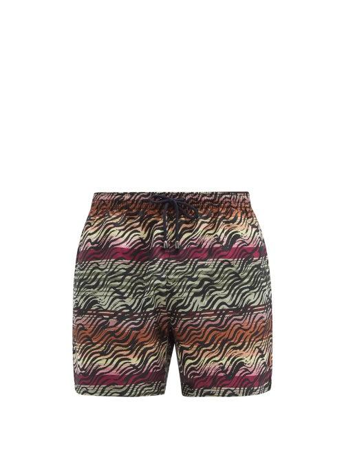 Matchesfashion.com Missoni Mare - Wave-print Swim Shorts - Mens - Multi