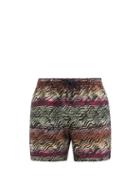 Matchesfashion.com Missoni Mare - Wave-print Swim Shorts - Mens - Multi