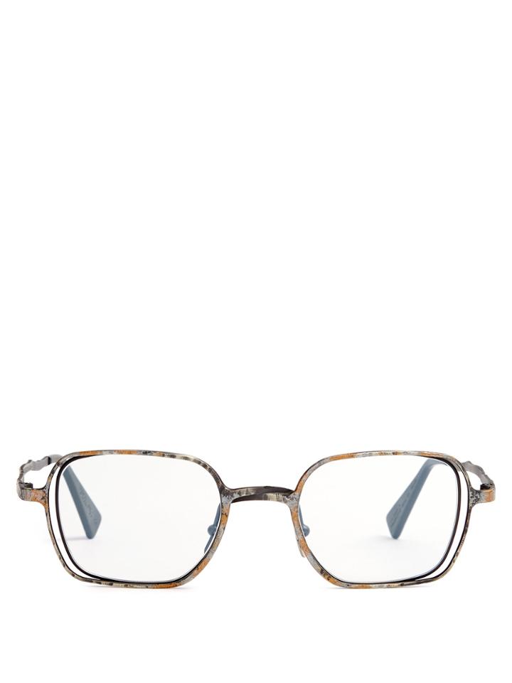 Kuboraum Square-frame Metal Glasses