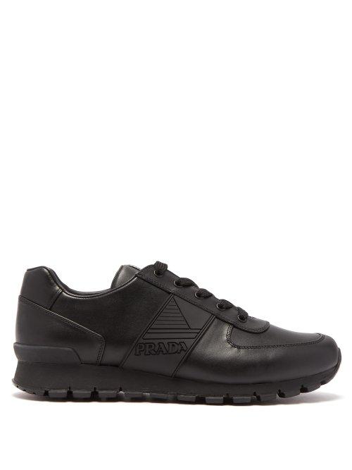 Matchesfashion.com Prada - Leather Trainers - Mens - Black