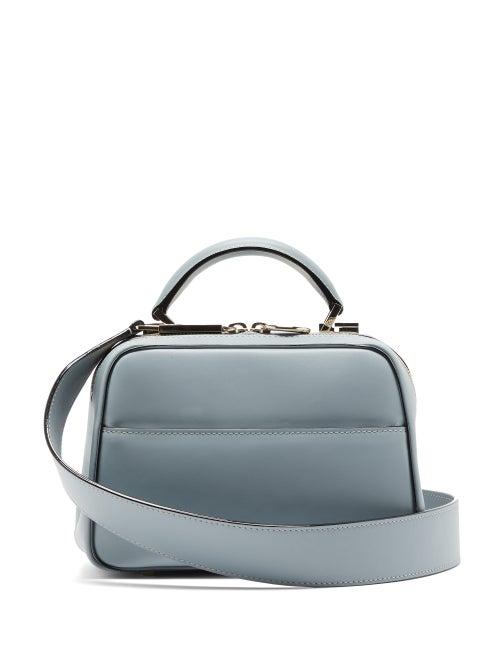 Matchesfashion.com Valextra - Serie S Small Smooth-leather Bag - Womens - Light Blue