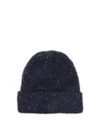 Matchesfashion.com Acne Studios - Peele Ribbed Wool-blend Beanie Hat - Womens - Blue