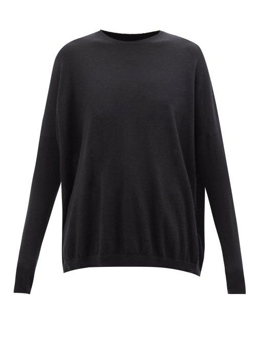 Raey - Dropped-shoulder Cashmere Jumper - Womens - Black