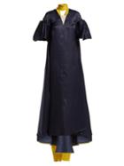 Matchesfashion.com Roksanda - Farola Silk Organza Gown - Womens - Navy Multi