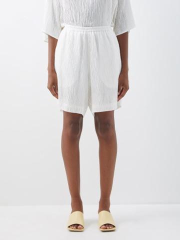 Delos - Aurelius Silk-muslin Shorts - Womens - White
