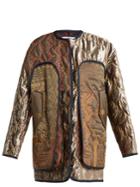 Peter Pilotto Graphic-embroidered Lightly-padded Coat