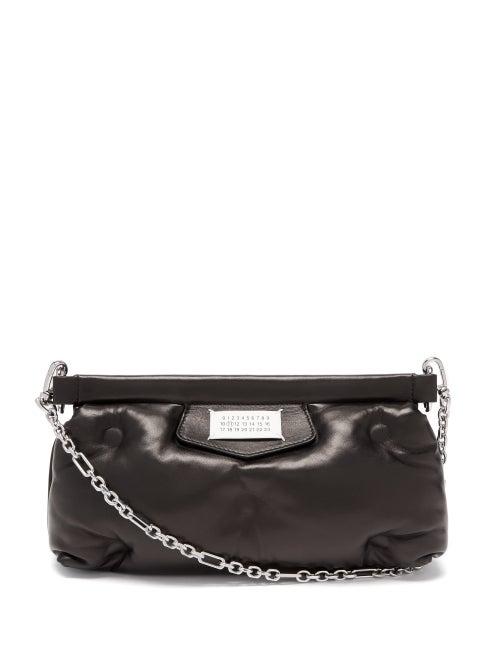Ladies Bags Maison Margiela - Red Carpet Glam Slam Leather Cross-body Bag - Womens - Black