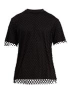 Marques'almeida Net-overlay Cotton-jersey T-shirt