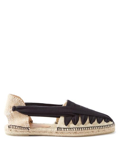 Castaer - Norman Ribbon-woven Canvas Espadrilles - Mens - Beige