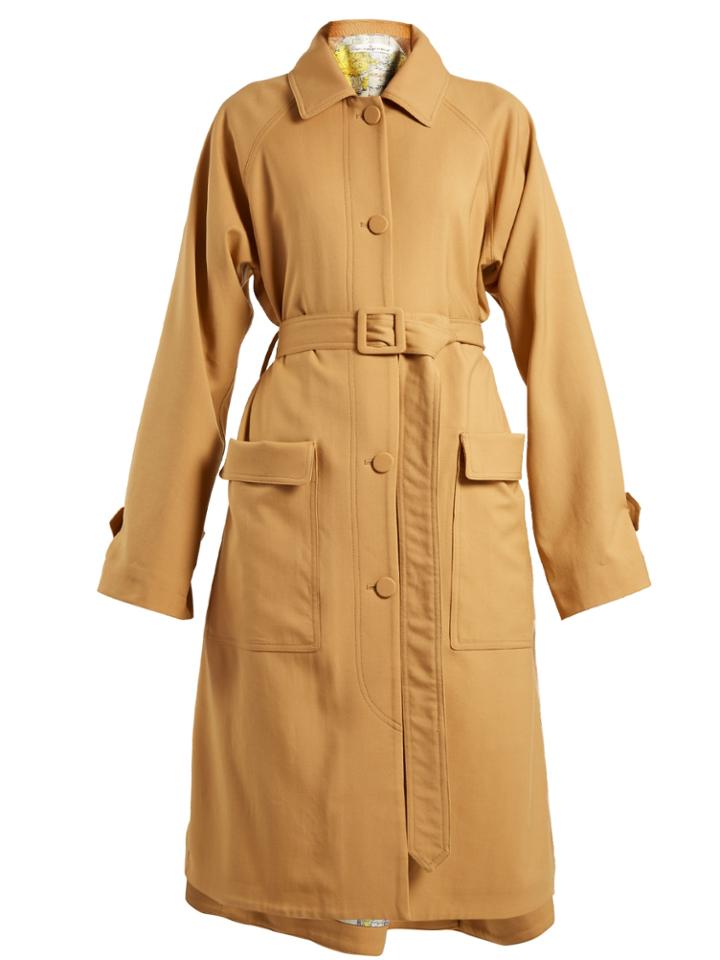Golden Goose Deluxe Brand Amanda Point-collar Gabardine Trench Coat