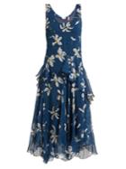 Isa Arfen Magnolia-print Silk Dress