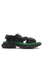 Alexander Mcqueen - Tread Leather Sandals - Womens - Black Multi