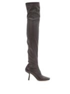 Matchesfashion.com Jimmy Choo - Mire 85 Leather Over-the-knee Boots - Womens - Black