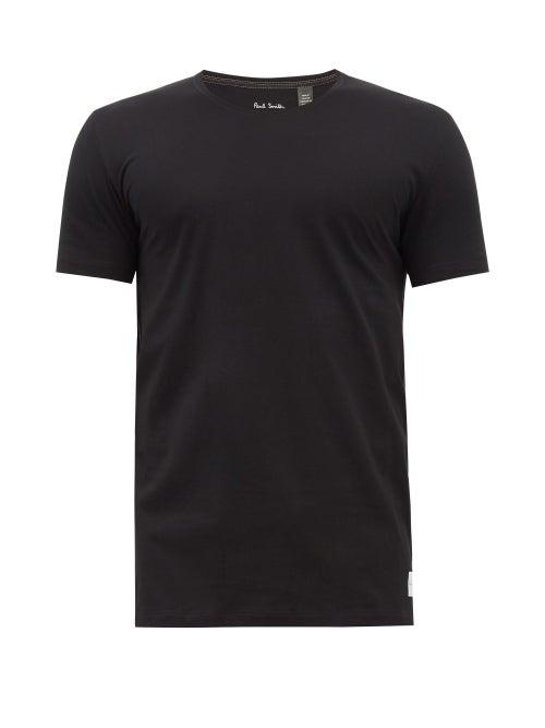 Matchesfashion.com Paul Smith - Overlocked Cotton Jersey T Shirt - Mens - Black