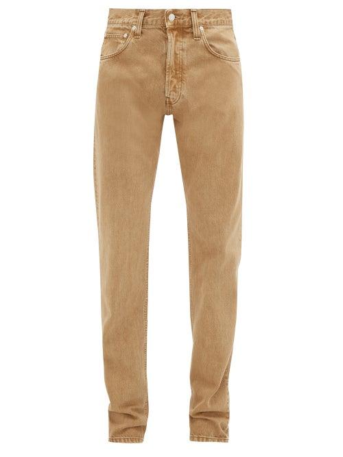 Matchesfashion.com Helmut Lang - Masc Hi Cotton Straight Leg Jeans - Mens - Beige