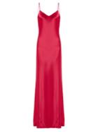 Galvan Bias-cut Satin-back Crepe Gown