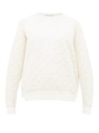 Matchesfashion.com Stella Mccartney - Monogram Quilted Cotton Sweatshirt - Womens - Ivory